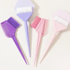 Hair Dye Brush & Comb Set, 2 Counts/set Professional Hair Dye Brush & Comb, Heatless Styling Tool for Students & Women & Men