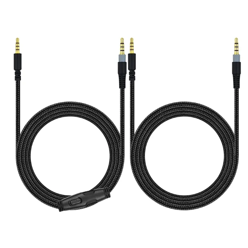 For -HyperX Cloud Alpha/-HyperX Cloud/Cloud Core Flight Headphone Cable Sound Control Headphone Cable