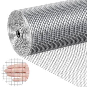 VEVOR Hardware Cloth, 1/4 inch 36inx 100 ft 23 Gauge, Hot Dipped Galvanized Wire Mesh Roll, Chicken Wire Fencing, Wire Mesh for Rabbit Cages, Garden, Small Rodents