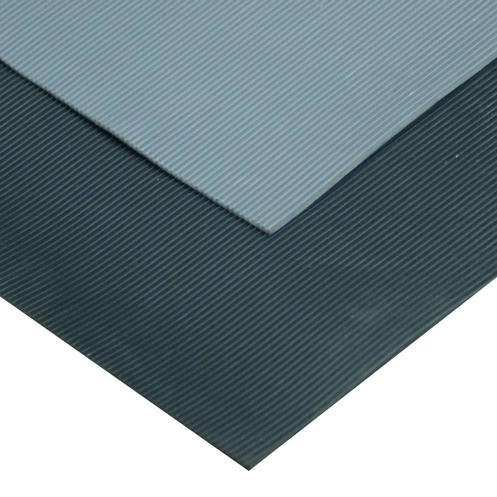 Rubber-Cal "Fine-Ribbed" Thermoplastic Flooring - 3.5mm Thick