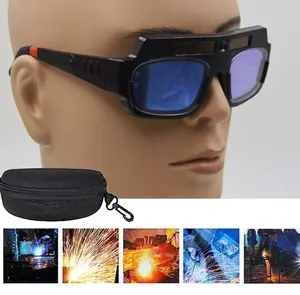 Solar Auto Darkening Welding Goggle with 10 Replacement Lenses & 1 Case, Safety Protective Welding Glasses, Eyes Goggles Mask Anti-Glare Goggles