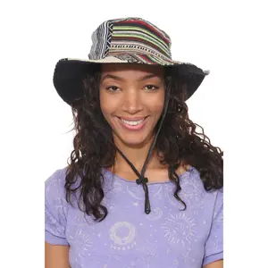 Hemp Cotton Patchwork Boonie Hat