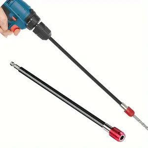 Extra-Long Magnetic Hex Drill Bit Holder - Quick Release, 1/4" Shank Extension for Hard-to-Reach Areas, Durable Chrome Vanadium Steel, 11.8" Hand Tool, Tool Accessories