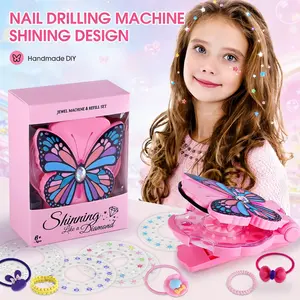 Butterfly Shape Rhinestone Hair Tool, Self-Adhesive Sparkle Stick-On Hair Styler, Party Costume Gift, DIY Hair Accessory, Festival Present