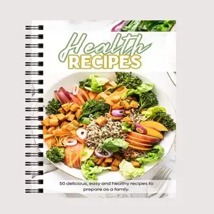 50 delicious, simple, and healthy recipe plans suitable for home cooking, essential for a healthy diet and lifestyle