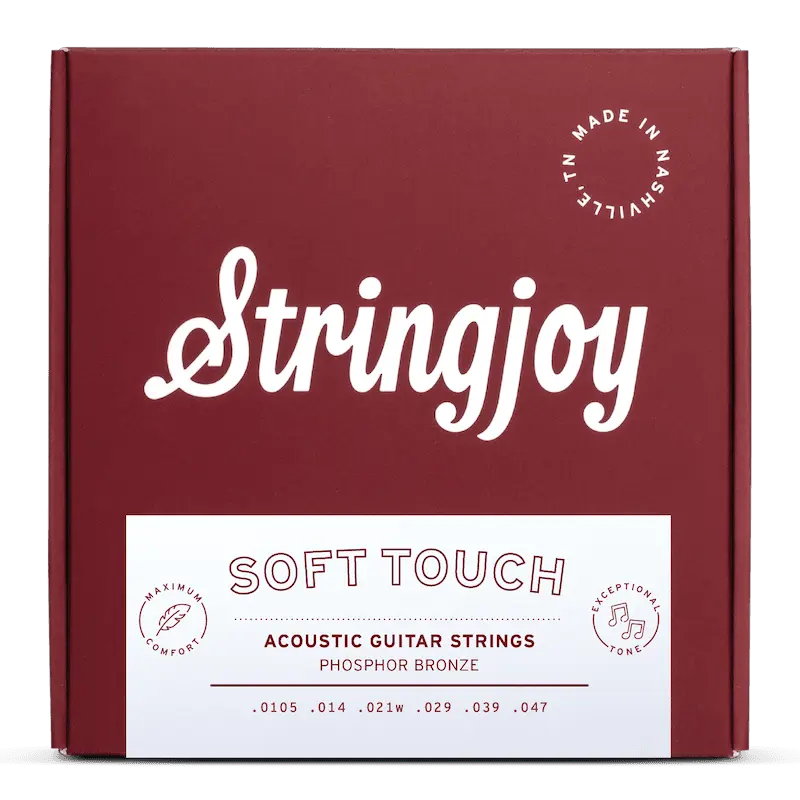 Stringjoy Phosphor Bronze Acoustic Guitar Strings - 10.5-47 Gauge, Soft Touch, Exceptional Tone for Enhanced Guitar-Playing Experience