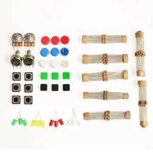 Electronic Starter Kit: Switches, LEDs, Resistors, Potentiometers for Arduino
