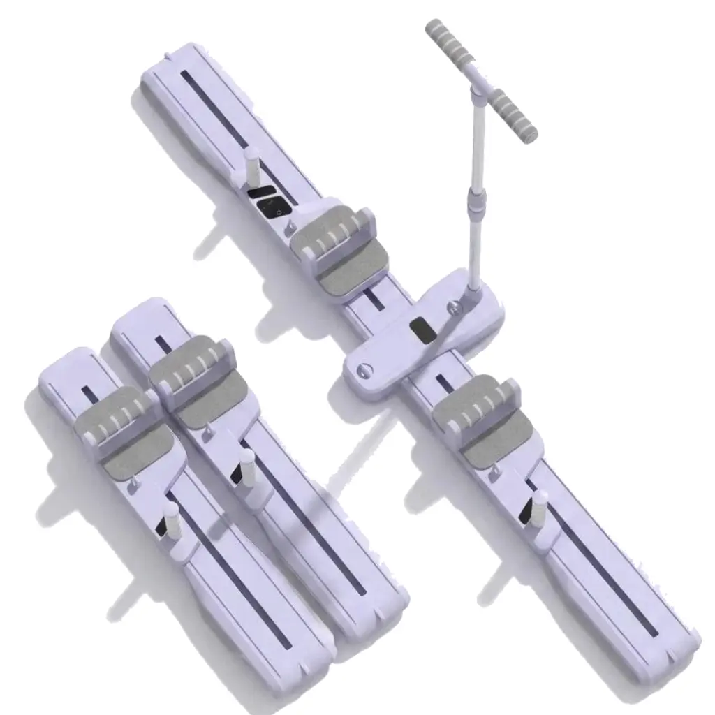 UMAY 5 in 1 Pilates Board, Pilates Reformer Set, Pre-Assembled Home Gym Women Men Workouts Bundle Home Gym Accessories Adjustable Fitness Bar