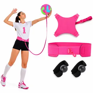 Volleyball Rebounder Trainer Belt Adjustable Waist Belt for Solo Practice Improve Serve Spike Training Indoor Outdoor Equipment boll