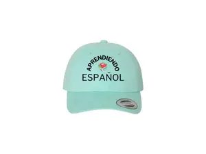 Adjustable Learning Spanish Hat Sea Green with Books - Created by Blacklingual