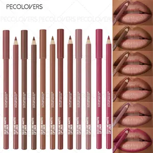 6pcs Berry Matte Set, Lip Liner Kit, Waterproof Long-lasting, Full Lip Contour, Nude Lipstick Pencil, Lip Cosmetics, Lip Liner Pencils