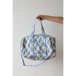 Lanie Quilted Duffle Travel Bag, Durable Luggage for Short Trips, Lightweight Carry-On Bag for Travelers