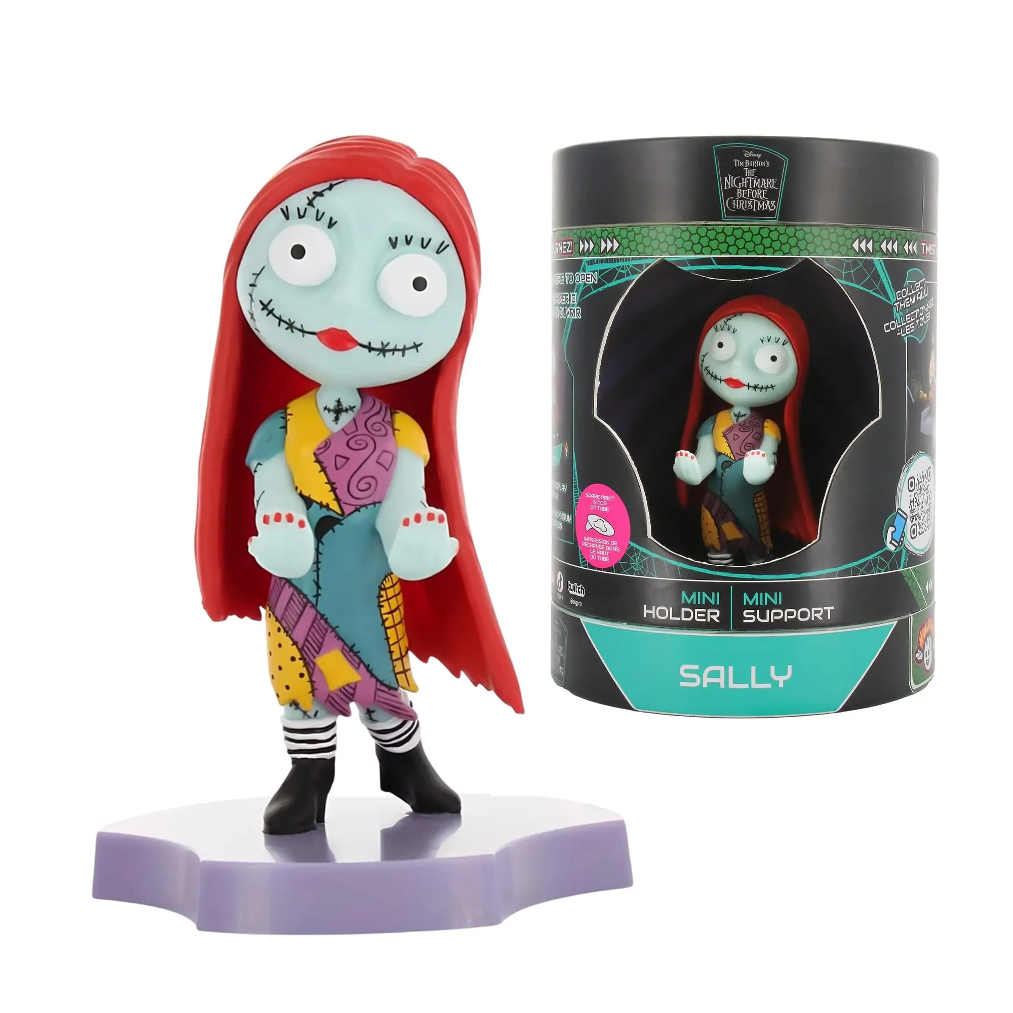Disney The Nightmare Before Christmas Sally Holders Mini Phone Stand, Toy Accessory for Smartphones, Cellphones, Mobile Devices