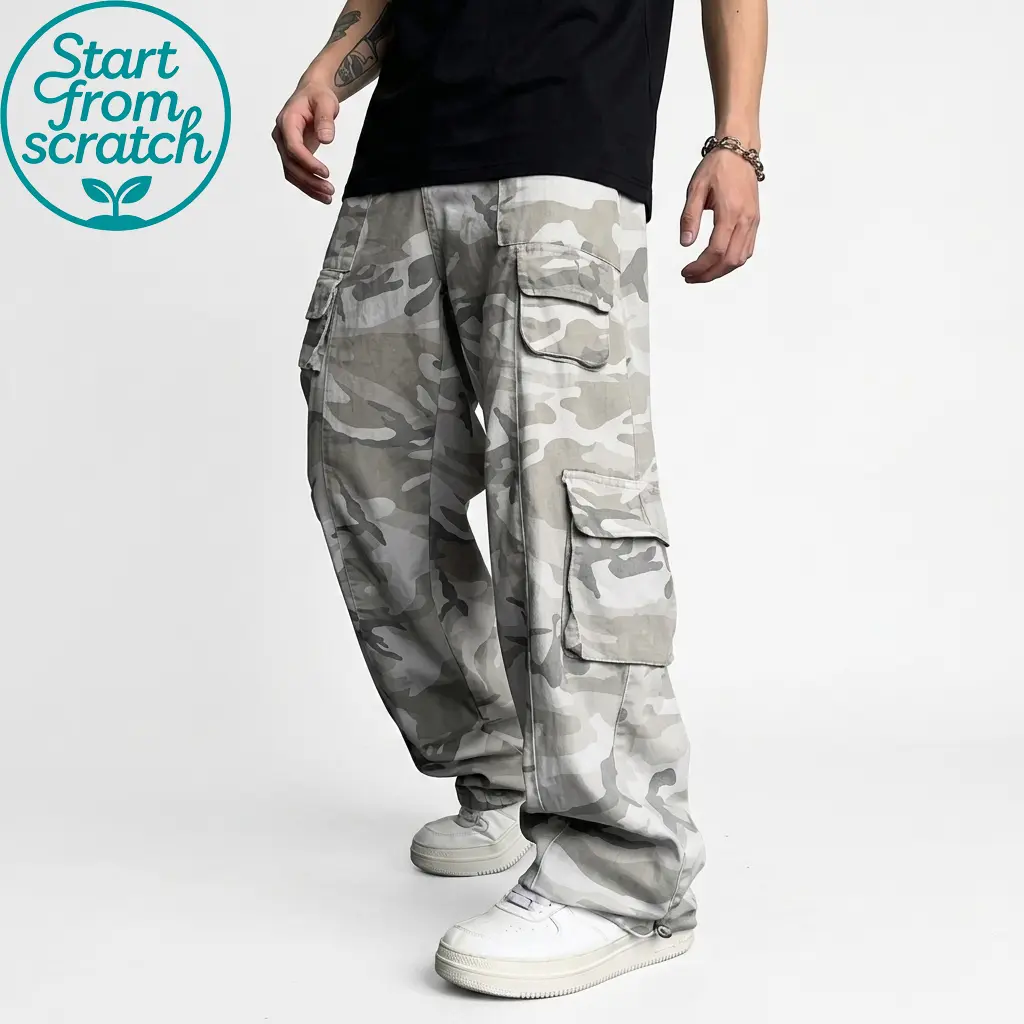 Men’s premium camouflage pants—casual camo athletic trousers featuring an adjustable drawstring at the exterior waist, a loose fit, and multiple functional pockets. Suitable for casual outings and everyday wear; the perfect gift choice.Fathersdaygift