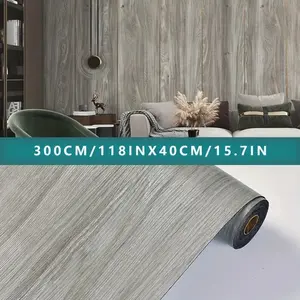 Roll of self-adhesive retro Wood Grain Pattern floor stickers, peel and stick, thickened and anti-slip, removable self-adhesive floor stickers, suitable for home decoration, living room, kitchen, and bathroom, easy to cut for DIY