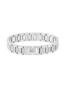 Men's Crocodile Link Bracelet Gift Set, Adjustable H-Link Chain, Polished Finish, Stainless Steel, Premium Gift Box for Birthdays, Anniversaries