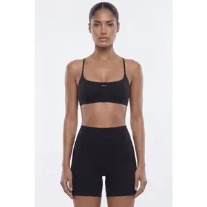 CloudForm Strappy Back Sports Bra - Black 8