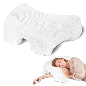 SAHEYER Side Sleeper Pillow with Multi-Angle Armholes, Memory Foam Pillow with Arm Tunnel, Shoulder Ergonomic Contour Pillow for Side Sleepers, Shoulder Pressure Relief