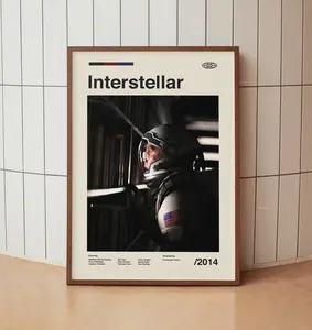 Interstellar Vintage Movie Poster, Retro Movie Poster, Poster Decor Room, Poster Movie