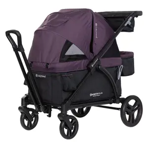 Baby Trend® Navigator PLUS 2-in-1 Versatile Stroller Wagon w/ Adjustable Dual Canopies for Sun Protection Baby Trend® Navigator PLUS 2-in-1 Versatile Stroller Wagon w/ Adjustable Dual Canopies for Sun Protection