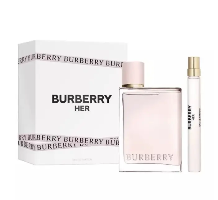 Burberry Her 3.3 fl oz-100ml EDP Sp + 0.33fl oz-10ml  EDP Sp Women Set- FINAL SALE