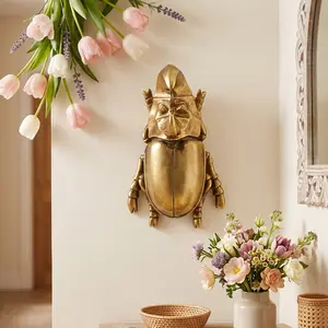 Creative Resin Rhinoceros Beetle Wall Hanging, Home Decor Craft, Insect Lover Collection, Handmade Frame Decoration, Art Wall Decoration