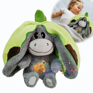 ✨ The Cutest Baby Shower Gift... Ever? | Cuddly Avocado Donkey Musical Light Up Plushie | with Music & Night Light, Baby Sleep Aid Toy, Unique Newborn Gift Set, Soft Sleep Buddy for Crib