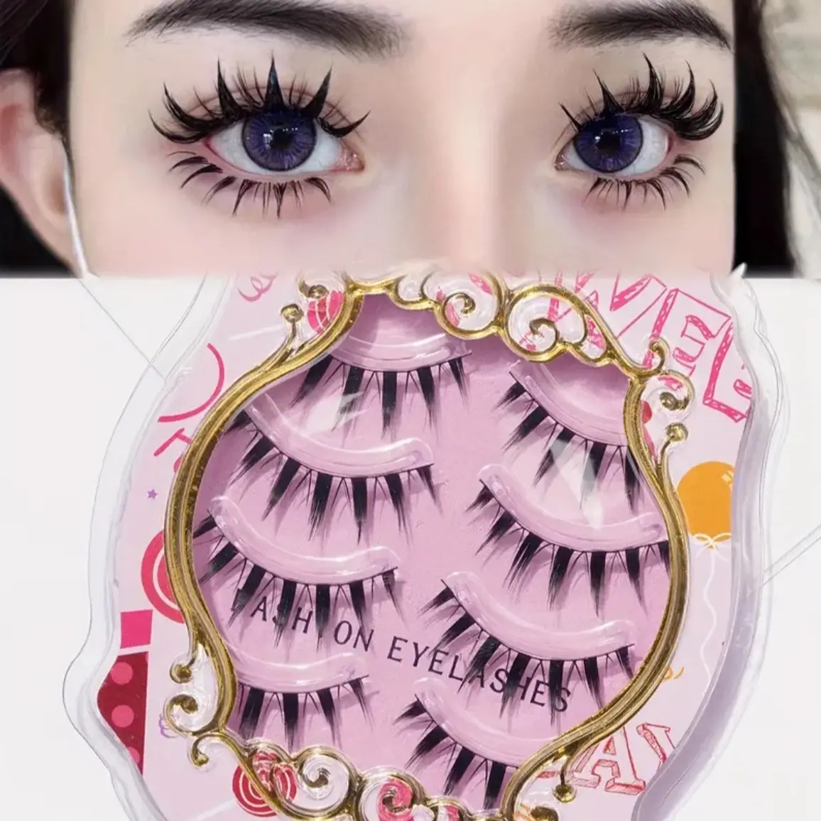 4 Pairs of Luxurious Natural Thick False Eyelashes