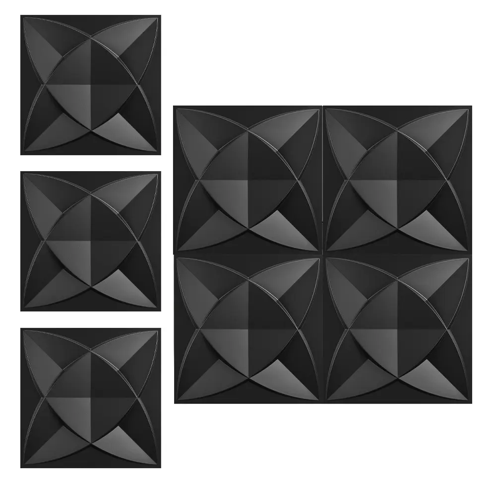 3D Wall Panels Wall Board Panel 11.8x11.8 Inch, Modern Decorative Interior Wall Decor, Game Room TV Backgrounds, Easy Install Accents, Home Decoration Accessories