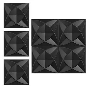 3D Wall Panels 11.8x11.8 Inch, Modern Decorative Interior Wall Decor, Game Room TV Backgrounds, Easy Install Accents, Home Decoration Accessories