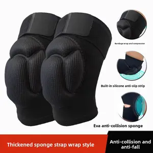 Sports Knee Pads Thickened Sponge Straps Knee Pads Ski Football Dance Shock Absorption Volleyball Basketball Tactics Thin Knee Pads elbow pocket knee hockey goalie gear warm
