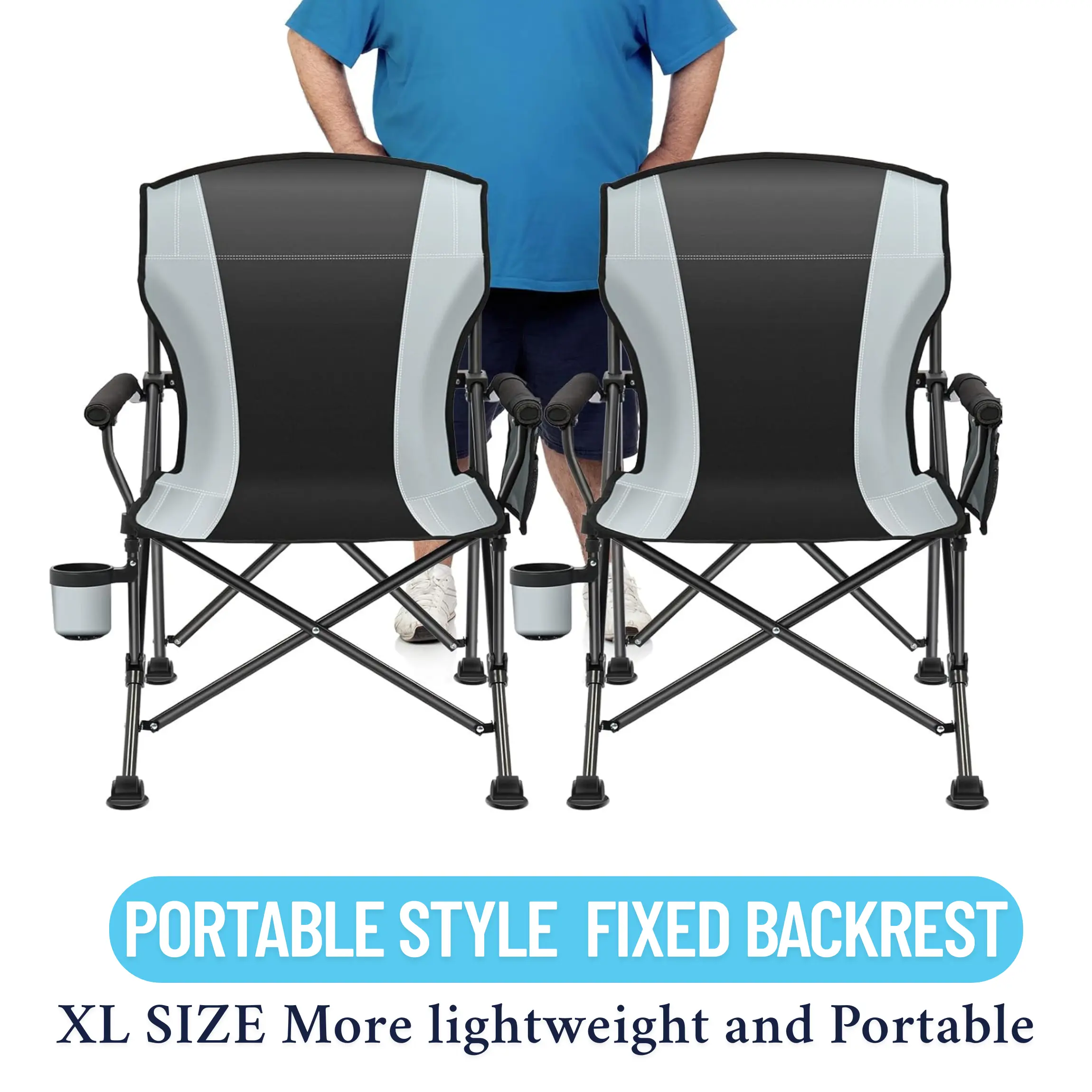 Black-Grey Thin-Back Set