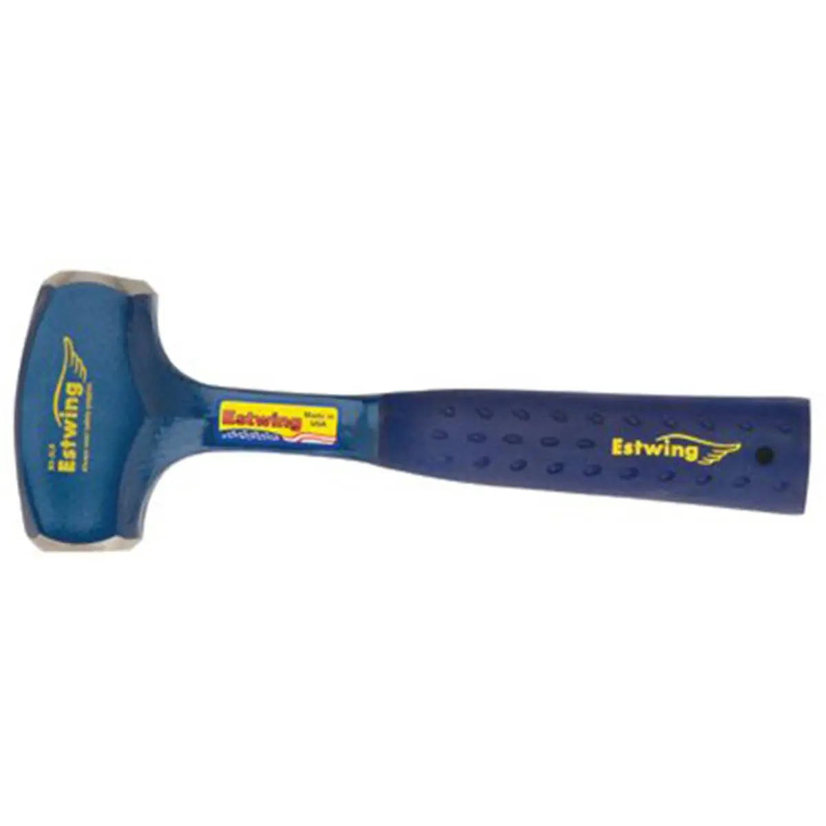 Estwing 4 lb Steel Head Sledgehammer with Painted Finish, Shock Reduction Cushioned Grip Straight Handle, Model 268-B3-4LB 62041 for Hammering Tasks
