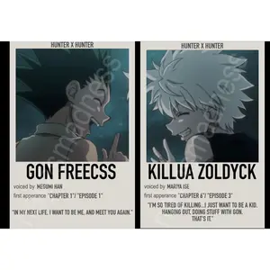 Matching Best Friends Anime Polaroid Inspired Keychain