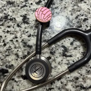 Pink Concha Stethoscope Charm – Easy Slip-On