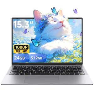 TPV Laptop Computer, 15.3” FHD IPS 100% sRGB, Intel Core i5 (Up to 3.6GHz), 24GB RAM 512GB SSD, Win 11 Pro, Silver – Business & Student Notebook PC, Laptops