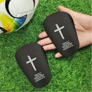 Mini Football Shin Guards Pair, Cross Series, Unisex Thick Sports Protection Gear, Fits Calf, All Seasons Suitable, Football Accessories, Soccer Training Equipment