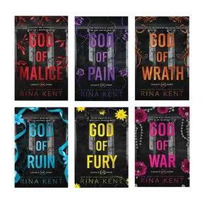 Legacy of Gods By Rina Kent (6-book Novel series): God of Malice, God of Pain, God of Wrath, God of Ruin, God of Fury, God of War (Paperback)