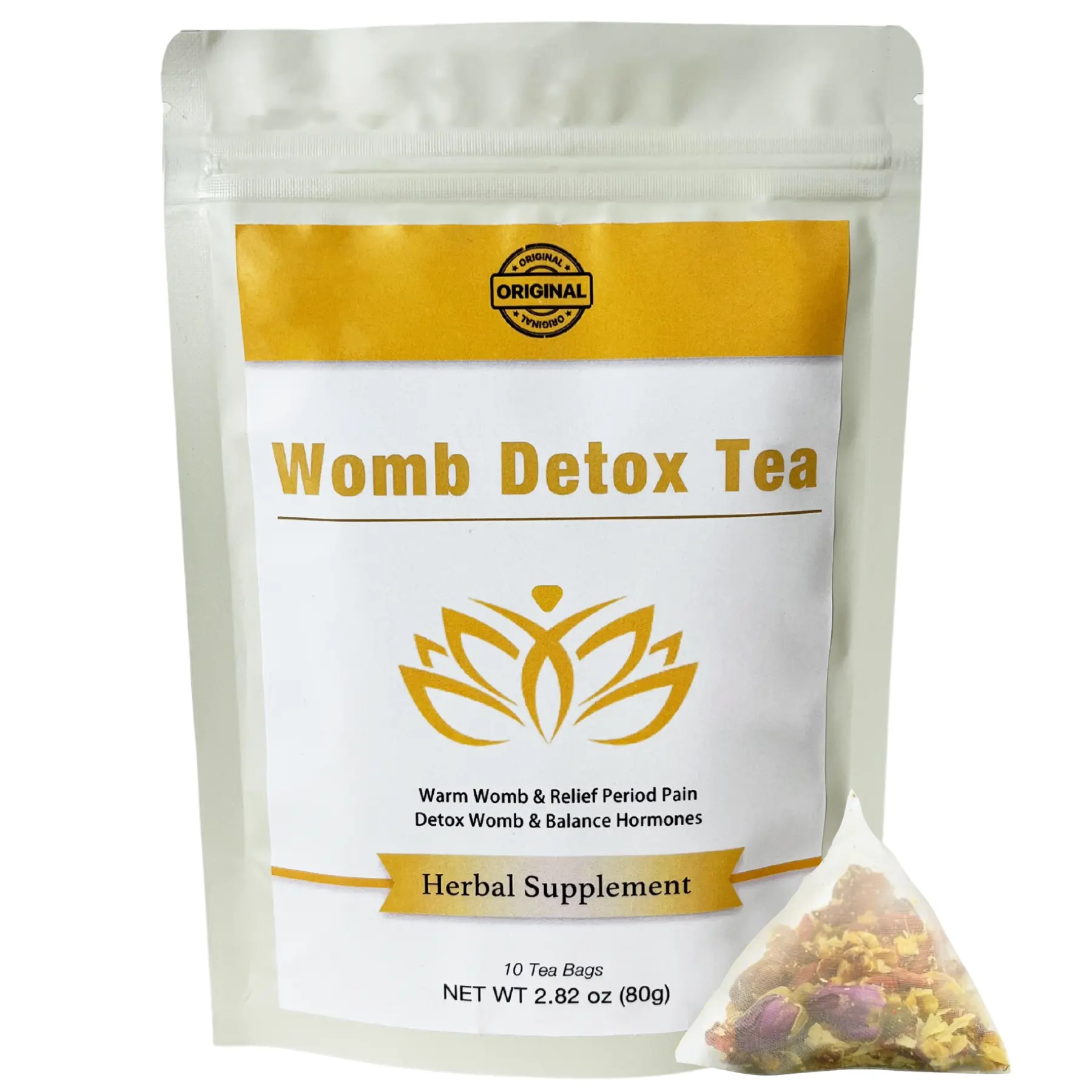 Siyolaherb Natural Womb Detox Fibroid Tea for Women to Uterus Cleanse and Pregnancy Support, Herbal Fertility Tea 10 TeaBags Help with Hormone Balance & Period Cramps & Uterus Warm