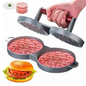 Round Burger Press, Burger Meat Patty Maker, Hamburger Press, Burger Meat Patty Mold, Kitchen Cooking Utensils for Barbecue Grill