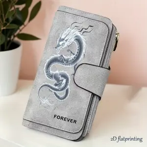 1pc Dragon Pattern Man's long wallet,, multi-functional wallet, portable snap coin purse, birthday gift and daily commuting essential, perfect holiday gift, suitable for outdoor, travel and family use, 3.16CYJ-14