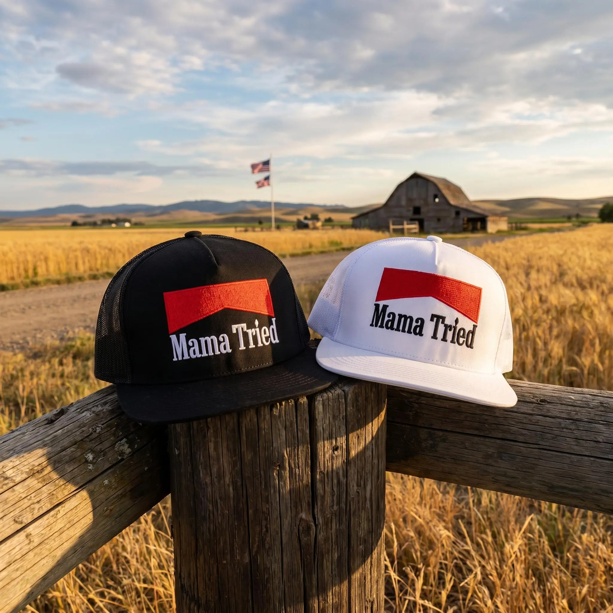 Mama Tried Trucker Hat for Men & Women, Adjustable Cotton Mesh Snapback Baseball Cap for Casual Wear & Outdoor Events, Mens Hats, Trucker Hats Women