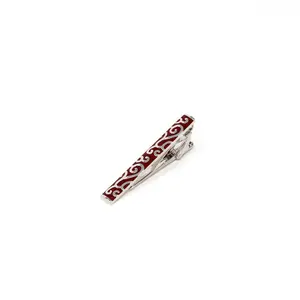 Red & Silver Tie Clip
