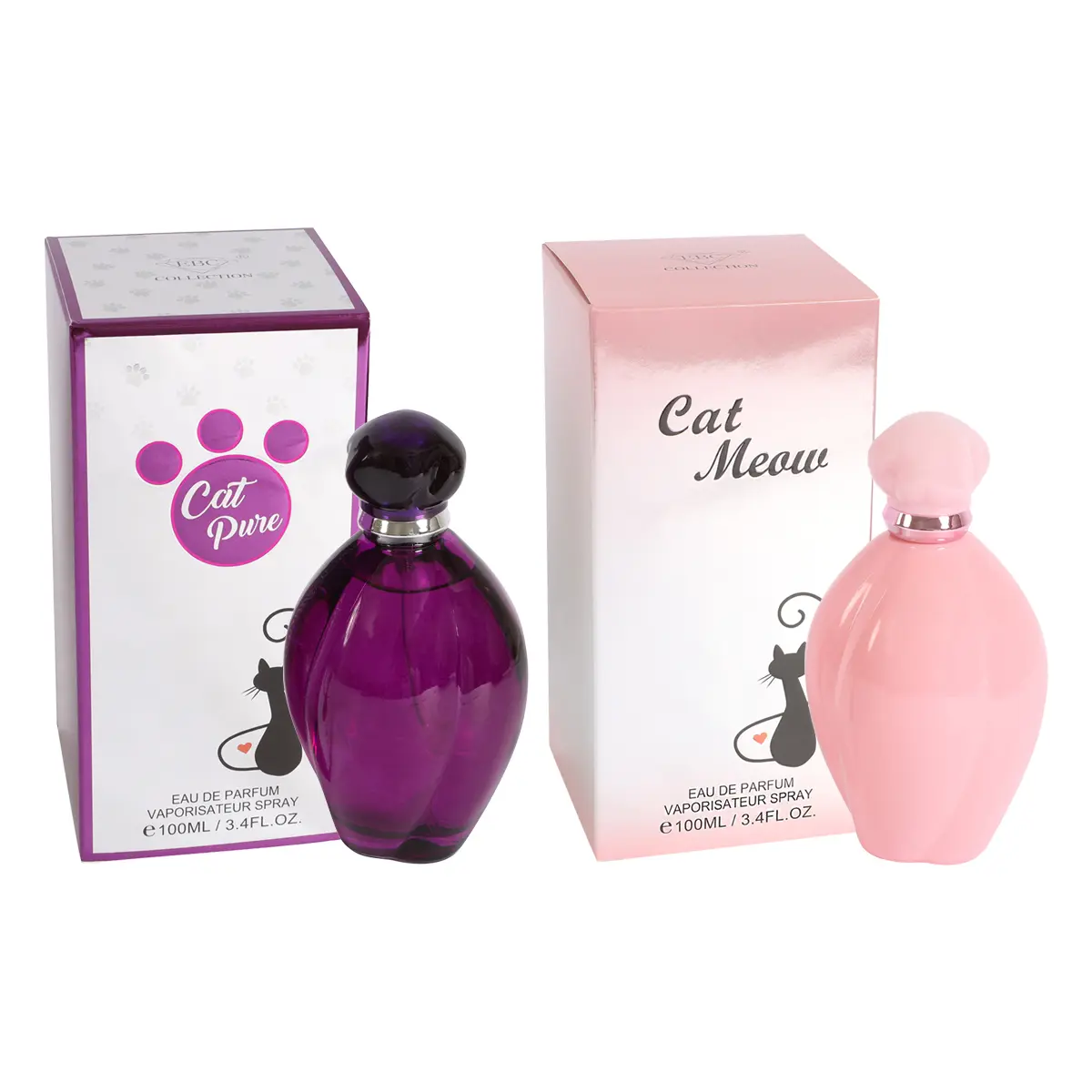 EBC Bundle of Cat Pure and Cat Meow Eau De Parfum Vaporisateur Spray 100Ml/3.4fl.oz.