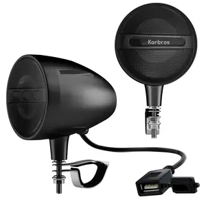 Ipx5 Waterproof Motorcycle Bluetooth-compatible Speaker Pair, Car Speaker, Multifunctional Wireless Speaker, Multi-Mode Playback USB Aux Mp3, Eco-Friendly Lead-Free Safe Wireless Audio System