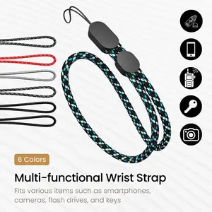 Heavy Duty Adjustable Lanyard Set  - Short Wrist Strap for Phone, Walkie Talkie, USB Drive, Bluetooth Speaker - Anti-Lost ID Badge Reel Holder Smartphone