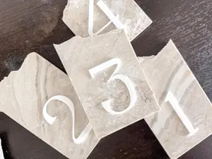 3D Marble Stone Table Numbers