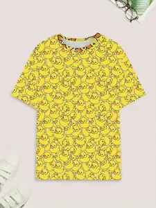 Men's Spring & Fall Sleepwear Set, Casual Comfort Cartoon Print Pajamas and Pants Two-Piece, Men's Loungewear and Home Clothing