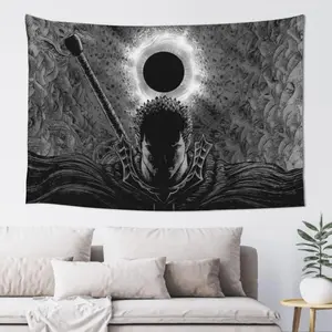 Anime Berserk Weed-Inspired Polyester Tapestry - Hanging Decor for Living Room, Dormitory, 60x40 in Art Banner Flag by Art Tapestry Flair Hub, Gift for Home Decor Enthusiasts