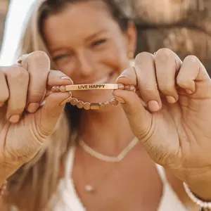 DROP #4: LIVE HAPPY EARTHSTONE BRACELET